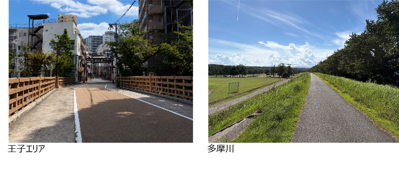 公式発表のコースイメージ。左は王子エリア、右は多摩川沿い。日程は現在の主催者案内を本文に記載しています。
